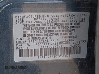 2014 Nissan Sentra SV with VIN 3N1AB7AP5EY214078, listed as a IAAI auction lot 42784310 with 97,010 mi miles and . Bid and sale history available at DreamBid. Image 9.