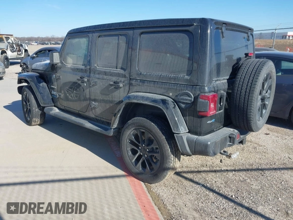 2021 Jeep Wrangler Unlimited Sahara z VIN 1C4JJXP68MW863698, wystawiony jako IAAI lot #41615738 z przebiegiem Nie podano mil oraz . Historia ofert i sprzedaży dostępna na DreamBid. Obrazek 3.
