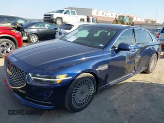 2021 Genesis G90 Ultimate with VIN KMTF54PH4MU085164, listed as a IAAI auction lot 41702570 with 27,794 mi miles and . Bid and sale history available at DreamBid. Image 17.