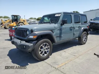 2024 Jeep Wrangler Sport S with VIN 1C4PJXDG9RW281804, listed as a Copart auction lot 59773665 with 21,994 mi miles and Salvage title. Bid and sale history available at DreamBid. Image 1.