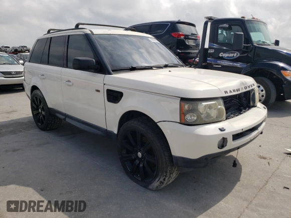 2008 Land Rover Range Rover Sport SC with VIN SALSH23468A186959, listed as a Copart auction lot 49386625 with 0 mi miles and Salvage Title. Bid and sale history available at carsss.com. Image 4.