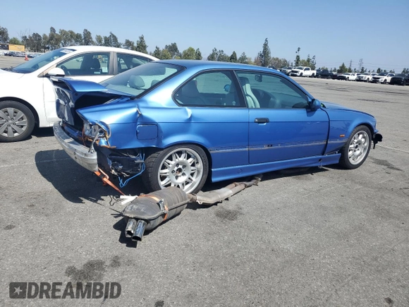 1998 BMW 3 Series M3 with VIN WBSBG9324WEY78850, listed as a Copart auction lot 59344585 with 117,490 mi miles and Salvage title. Bid and sale history available at DreamBid. Image 3.