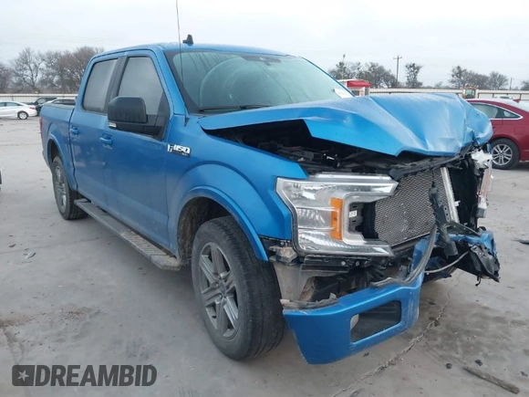 2019 Ford F-150 XL with VIN 1FTEW1C59KKC10914, listed as a IAAI auction lot 41503825 with 58,417 mi miles and . Bid and sale history available at DreamBid. Image 1.