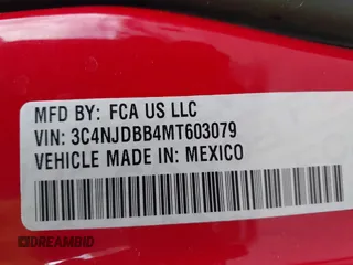 2021 Jeep Compass Latitude с VIN 3C4NJDBB4MT603079, выставлен на аукционе IAAI как лот 41783278 с пробегом 65 328 миль миль и . История ставок и продаж доступна на DreamBid. Изображение 9.