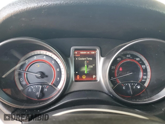2018 Dodge Journey Crossroad with VIN 3C4PDCGG4JT517135, listed as a Copart auction lot 54603705 with 160,491 mi miles and Salvage title. Bid and sale history available at DreamBid. Image 9.