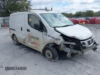 2019 Nissan NV200 Compact Cargo S with VIN 3N6CM0KN5KK697961, listed as a IAAI auction lot 38102516 with 132,689 mi miles. Bid and sale history available at carsss.com. Image 1.