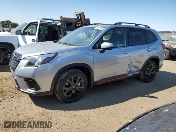 2023 Subaru Forester Special Sports with VIN JF2SKAJC8PH546995, listed as a Copart auction lot 62871705 with 22,773 mi miles and Salvage title. Bid and sale history available at DreamBid. Image 1.