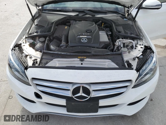 2017 Mercedes-Benz C 350e with VIN 55SWF4HB6HU214606, listed as a Copart auction lot 42625235 with 47,499 mi miles and Salvage Title. Bid and sale history available at DreamBid. Image 11.