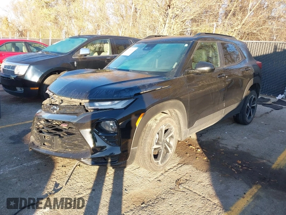 2022 Chevrolet TrailBlazer RS with VIN KL79MUSL4NB114408, listed as a IAAI auction lot 40994141 with 35,669 mi miles. Bid and sale history available at carsss.com. Image 2.