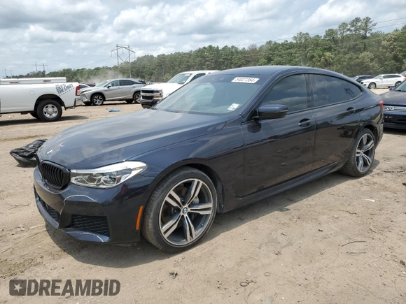 2019 BMW 6 Series 640i xDrive with VIN WBAJV6C55KBK08413, listed as a Copart auction lot 54027364 with 36,698 mi miles. Bid and sale history available at carsss.com. Image 1.
