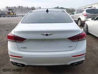 2018 Genesis G80 3.3T Sport with VIN KMHGN4JB2JU218860, listed as a IAAI auction lot 41776612 with 122,766 mi miles. Bid and sale history available at carsss.com. Image 16.