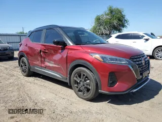 2023 Nissan Kicks SR with VIN 3N1CP5DV2PL494843, listed as a Copart auction lot 51781015 with 18,346 mi miles and Salvage Title. Bid and sale history available at carsss.com. Image 4.