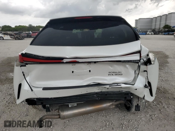 2024 Lexus RX 350 with VIN 2T2BAMBA3RC033074, listed as a Copart auction lot 59332485 with 16,803 mi miles and Salvage title. Bid and sale history available at DreamBid. Image 6.