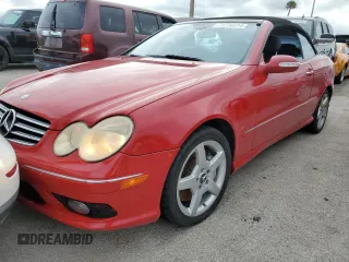 2005 Mercedes-Benz CLK 500 with VIN WDBTK75G95T045576, listed as a Copart auction lot 74738314 with 94,289 mi miles and Salvage Title. Bid and sale history available at carsss.com. Image 5.