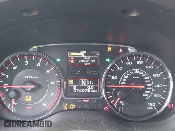 2018 Subaru WRX Limited with VIN JF1VA1L60J8835873, listed as a IAAI auction lot 42114196 with 74,076 mi miles and . Bid and sale history available at DreamBid. Image 7.