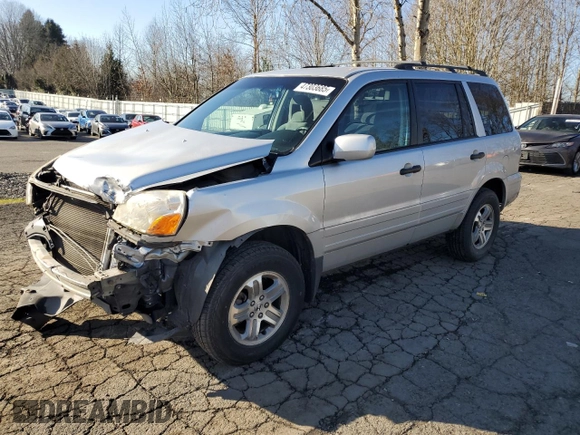 2003 Honda Pilot EX with VIN 2HKYF18403H554922, listed as a Copart auction lot 47303685 with 186,879 mi miles and Salvage Title. Bid and sale history available at DreamBid. Image 1.