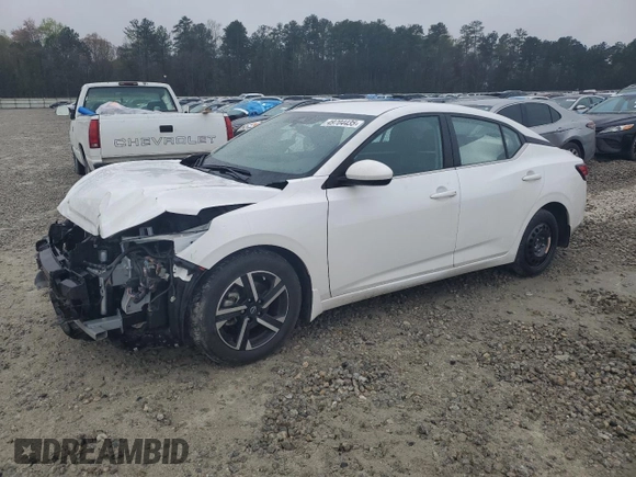 2024 Nissan Sentra SV with VIN 3N1AB8CV5RY226769, listed as a Copart auction lot 49704435 with 36,993 mi miles and Salvage Title. Bid and sale history available at carsss.com. Image 1.
