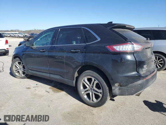 2017 Ford Edge Titanium with VIN 2FMPK4K93HBC03806, listed as a Copart auction lot 50643634 with 136,573 mi miles and Salvage Title. Bid and sale history available at carsss.com. Image 2.