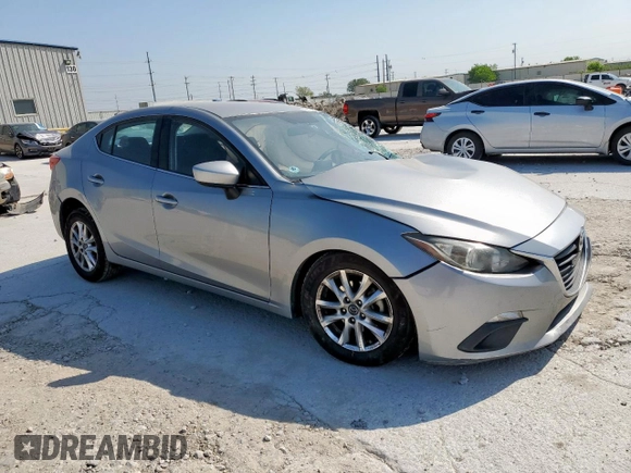 2016 Mazda 3 i Sport with VIN JM1BM1U74G1283341, listed as a Copart auction lot 53243155 with Not Provided miles and Salvage Title. Bid and sale history available at DreamBid. Image 4.