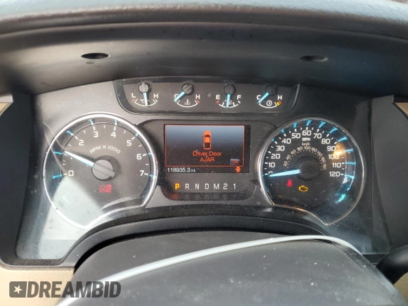 2011 Ford F-150 XL with VIN 1FTFX1ET7BKE14723, listed as a Copart auction lot 50583885 with 118,935 mi miles and Salvage Title. Bid and sale history available at DreamBid. Image 9.