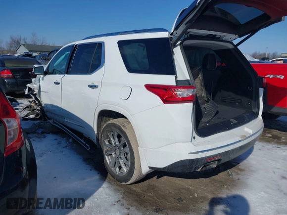 2020 Chevrolet Traverse Premier with VIN 1GNEVKKW3LJ253520, listed as a IAAI auction lot 41523545 with 71,292 mi miles. Bid and sale history available at carsss.com. Image 3.