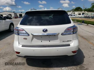 2011 Lexus RX 450h with VIN JTJBC1BA3B2420951, listed as a Copart auction lot 54869515 with 128,716 mi miles and Salvage Title. Bid and sale history available at DreamBid. Image 6.