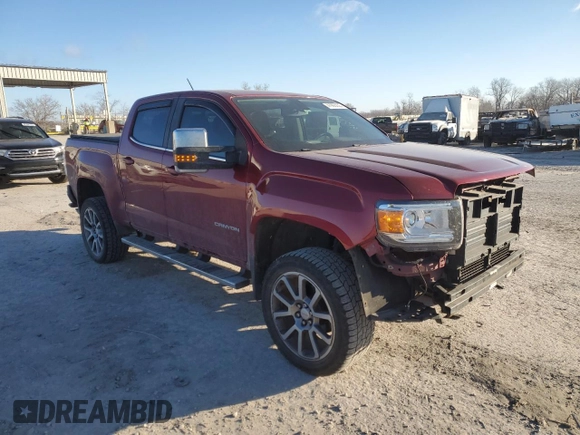 2017 GMC Canyon 2WD SLE with VIN 1GTG5CEN6H1253853, listed as a Copart auction lot 41993235 with 102,227 mi miles and Salvage Title. Bid and sale history available at carsss.com. Image 4.