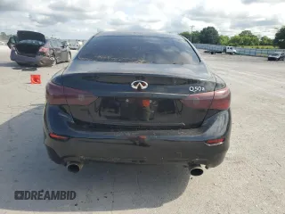 2015 Infiniti Q50 with VIN JN1BV7APXFM340095, listed as a Copart auction lot 64397395 with 90,185 mi miles and Clean title. Bid and sale history available at DreamBid. Image 6.