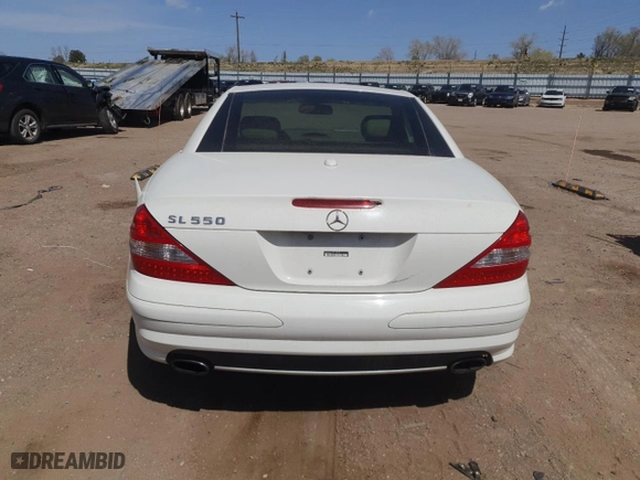 2007 Mercedes-Benz SL-Class 5.5L V8 with VIN WDBSK71F57F122325, listed as a Copart auction lot 52602695 with 125,830 mi miles and Clean Title. Bid and sale history available at carsss.com. Image 6.