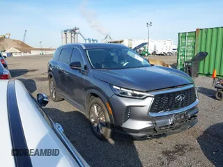 2023 Infiniti QX60 Luxe z VIN 5N1DL1FS1PC365122, wystawiony jako IAAI lot #41921269 z przebiegiem 20 283 mil mil oraz . Historia ofert i sprzedaży dostępna na DreamBid. Obrazek 1.