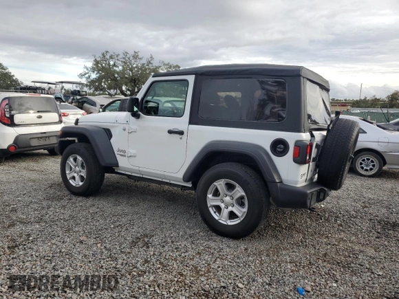 2020 Jeep Wrangler Sport with VIN 1C4GJXAG4LW210506, listed as a Copart auction lot 81745024 with 28,863 mi miles and Salvage title. Bid and sale history available at DreamBid. Image 2.