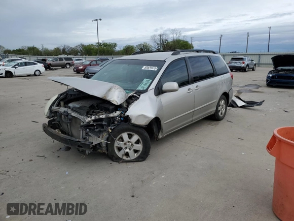 2009 Toyota Sienna XLE with VIN 5TDZK22C29S266893, listed as a Copart auction lot 50829555 with Not provided miles and Salvage title. Bid and sale history available at DreamBid. Image 1.