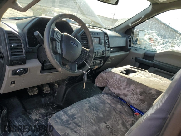 2018 Ford F-150 XL with VIN 1FTMF1EP6JKC68164, listed as a Copart auction lot 47646855 with 126,224 mi miles and Salvage title. Bid and sale history available at DreamBid. Image 8.