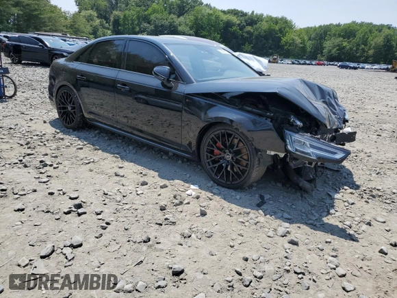 2017 Audi A4 Premium Plus with VIN WAUENAF46HN057810, listed as a Copart auction lot 59391535 with 60,136 mi miles and Salvage title. Bid and sale history available at DreamBid. Image 4.