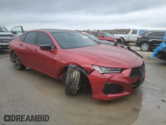 2021 Acura TLX Type S with VIN 19UUB7F03MA001317, listed as a Copart auction lot 80432464 with 19,683 mi miles and Salvage Title. Bid and sale history available at carsss.com. Image 4.