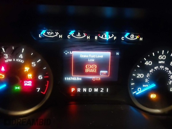 2016 Ford F-150 XL with VIN 1FTEW1CF6GKD56977, listed as a IAAI auction lot 41705597 with 114,743 mi miles and . Bid and sale history available at carsss.com. Image 7.