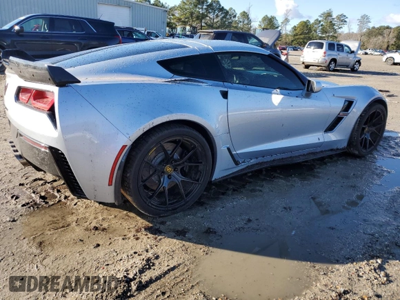2017 Chevrolet Corvette Grand Sport 2LT with VIN 1G1YY2D73H5106495, listed as a Copart auction lot 43695095 with 50,133 mi miles and Salvage Title. Bid and sale history available at carsss.com. Image 3.
