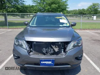 2018 Nissan Pathfinder SV with VIN 5N1DR2MM8JC645166, listed as a IAAI auction lot 42666765 with 81,544 mi miles and . Bid and sale history available at DreamBid. Image 6.