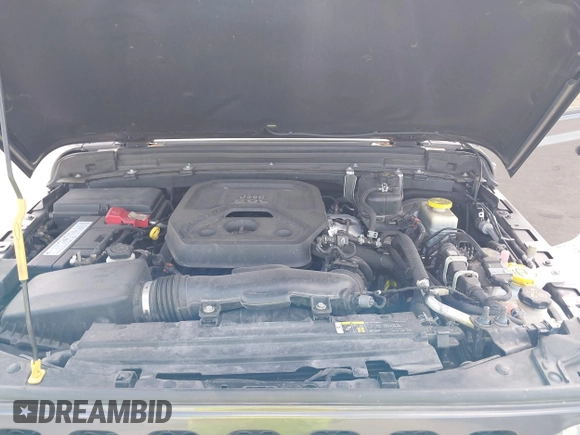 2019 Jeep Wrangler Unlimited Sport S z VIN 1C4HJXDN9KW636592, wystawiony jako IAAI lot #42159099 z przebiegiem 82 580 mil mil oraz . Historia ofert i sprzedaży dostępna na DreamBid. Obrazek 10.