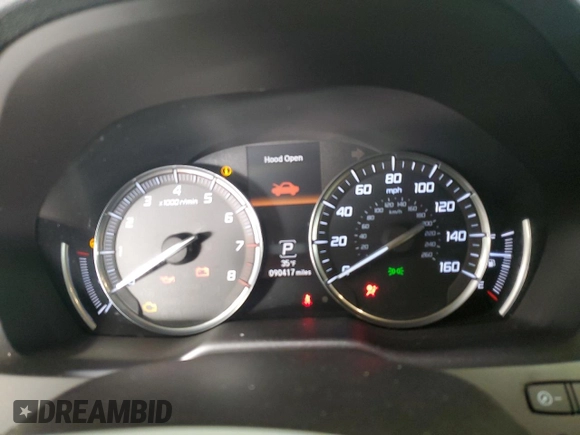 2017 Acura MDX with VIN 5FRYD4H3XHB026694, listed as a Copart auction lot 88740495 with 90,417 mi miles and Salvage Title. Bid and sale history available at carsss.com. Image 9.