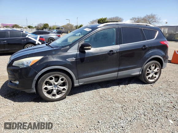 2013 Ford Escape Titanium with VIN 1FMCU0J99DUB46714, listed as a Copart auction lot 51347965 with 186,488 mi miles and Salvage Title. Bid and sale history available at carsss.com. Image 1.