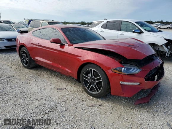 2021 Ford Mustang EcoBoost with VIN 1FA6P8TH8M5150250, listed as a Copart auction lot 38805533 with 23,804 mi miles. Bid and sale history available at carsss.com. Image 4.
