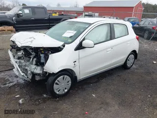 2019 Mitsubishi Mirage ES with VIN ML32A3HJ1KH008071, listed as a IAAI auction lot 41669714 with 52,065 mi miles. Bid and sale history available at carsss.com. Image 2.