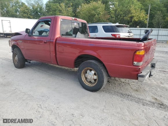 1998 Ford Ranger XL with VIN 1FTYR10C9WUC43557, listed as a Copart auction lot 71393634 with 0 mi miles and Salvage Title. Bid and sale history available at carsss.com. Image 2.