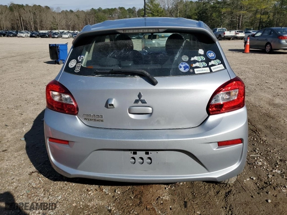 2020 Mitsubishi Mirage ES with VIN ML32A3HJXLH006062, listed as a Copart auction lot 49375735 with 59,057 mi miles and Salvage Title. Bid and sale history available at carsss.com. Image 6.