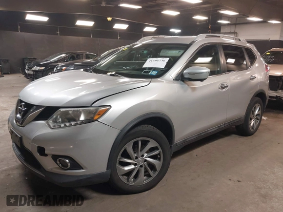 2014 Nissan Rogue SV with VIN 5N1AT2MV4EC838109, listed as a IAAI auction lot 41696736 with 148,761 mi miles and . Bid and sale history available at carsss.com. Image 17.