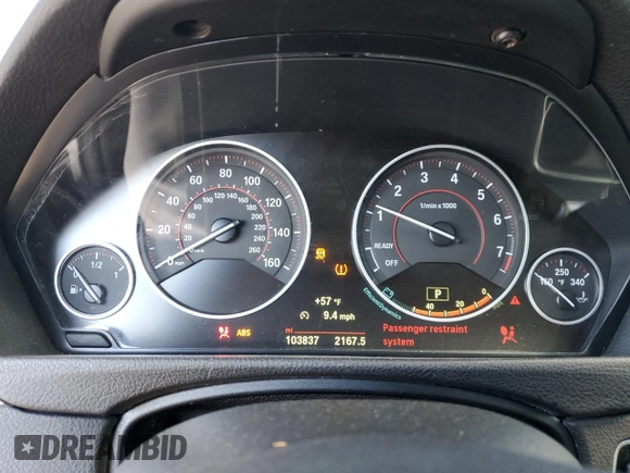 2015 BMW 4 Series 435i xDrive with VIN WBA4B3C59FGV48788, listed as a Copart auction lot 75408944 with 103,837 mi miles and Salvage Title. Bid and sale history available at DreamBid. Image 9.