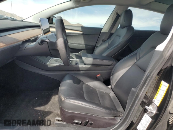 2021 Tesla Model 3 Standard Range Plus with VIN 5YJ3E1EA0MF997191, listed as a Copart auction lot 49659825 with 40,647 mi miles and Salvage Title. Bid and sale history available at DreamBid. Image 7.