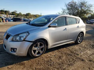 2009 Pontiac Vibe w/1SB with VIN 5Y2SP67029Z406478, listed as a Copart auction lot 76848484 with 141,337 mi miles and Salvage Title. Bid and sale history available at carsss.com. Image 1.