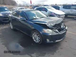 2010 Lexus IS 250 with VIN JTHBF5C25A2094320, listed as a IAAI auction lot 41725606 with 90,241 mi miles. Bid and sale history available at carsss.com. Image 1.